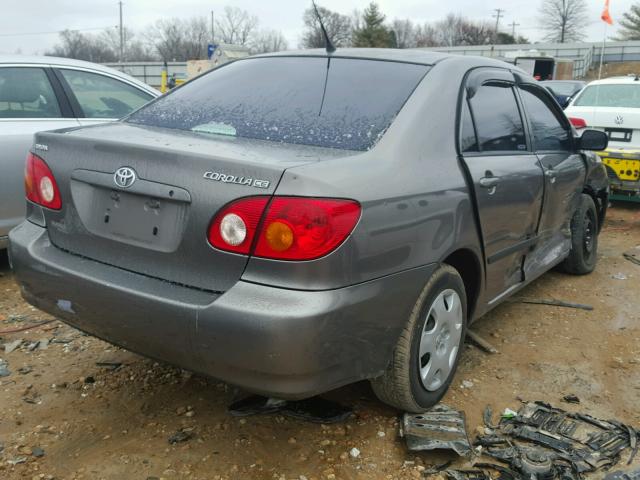 1NXBR32E43Z014596 - 2003 TOYOTA COROLLA CE GRAY photo 4