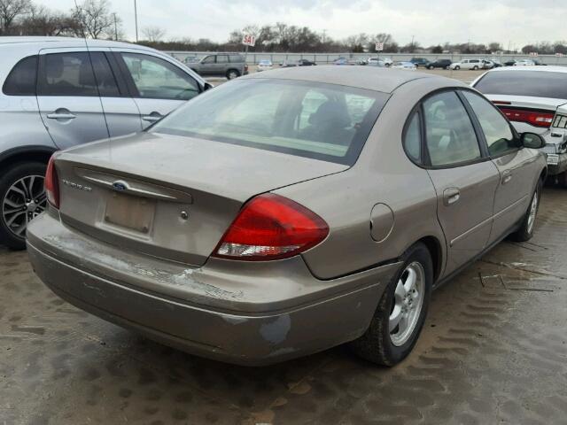 1FAFP53U87A214407 - 2007 FORD TAURUS SE TAN photo 4