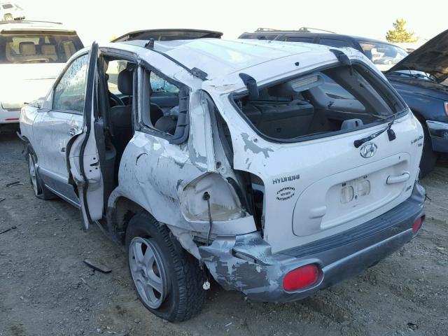 KM8SC73D92U297106 - 2002 HYUNDAI SANTA FE G WHITE photo 3