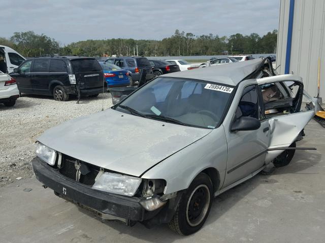 1N4AB41D4TC809405 - 1996 NISSAN SENTRA E SILVER photo 2