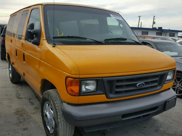 1FTNE24L27DA60176 - 2007 FORD ECONOLINE YELLOW photo 1