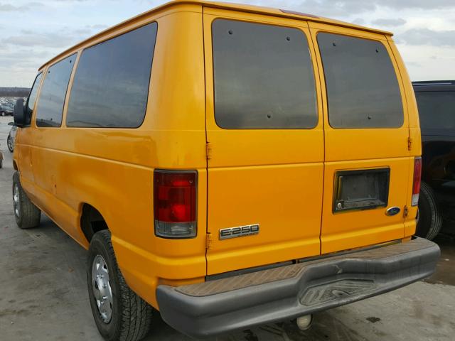 1FTNE24L27DA60176 - 2007 FORD ECONOLINE YELLOW photo 3