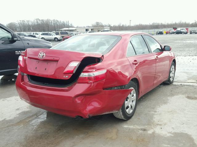 4T1BE46K79U302431 - 2009 TOYOTA CAMRY BASE BURGUNDY photo 4