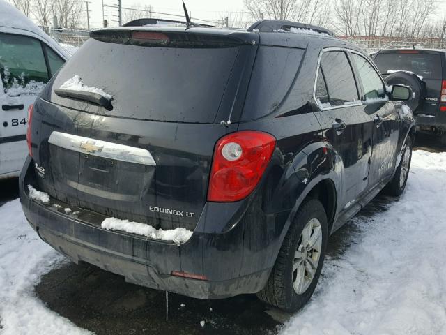 2CNFLEEC8B6211521 - 2011 CHEVROLET EQUINOX LT BLACK photo 4