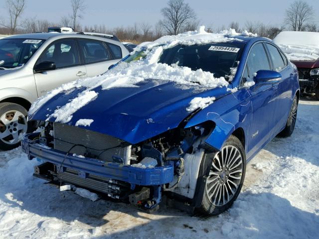 3FA6P0RU5JR151015 - 2018 FORD FUSION TIT BLUE photo 2