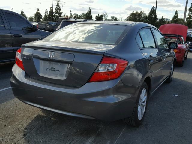 2HGFB2F97CH328250 - 2012 HONDA CIVIC EXL 灰色 照片 4