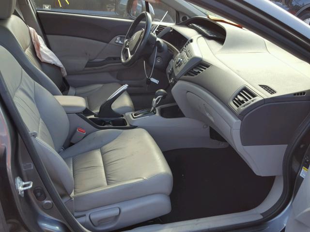 2HGFB2F97CH328250 - 2012 HONDA CIVIC EXL 灰色 照片 5