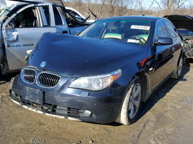 WBANF33557CS40910 - 2007 BMW 525 XI BLUE photo 2