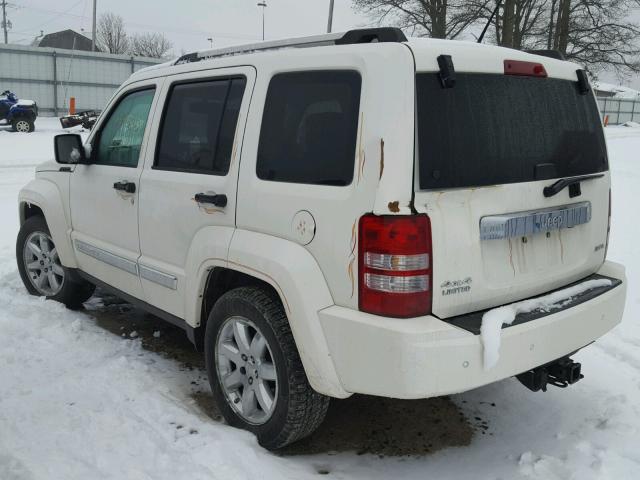 1J8GN58K08W243490 - 2008 JEEP LIBERTY LI WHITE photo 3