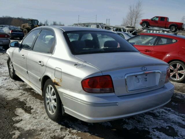 KMHWF35H15A127961 - 2005 HYUNDAI SONATA GLS SILVER photo 3