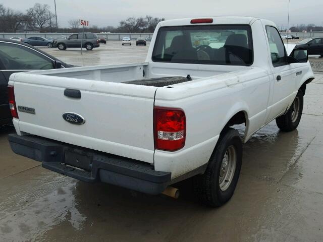 1FTYR10U46PA07826 - 2006 FORD RANGER WHITE photo 4