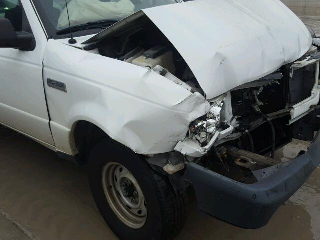 1FTYR10U46PA07826 - 2006 FORD RANGER WHITE photo 9