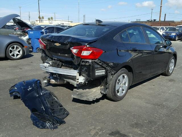 1G1BC5SM8H7249140 - 2017 CHEVROLET CRUZE LS BLACK photo 4