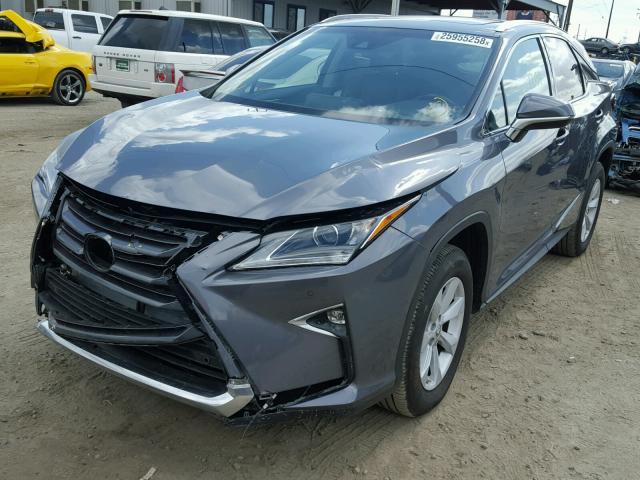 2T2ZZMCA1HC035099 - 2017 LEXUS RX 350 GRAY photo 2