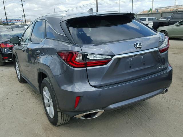 2T2ZZMCA1HC035099 - 2017 LEXUS RX 350 GRAY photo 3