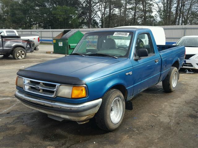 1FTCR10A9TUC37469 - 1996 FORD RANGER GREEN photo 2