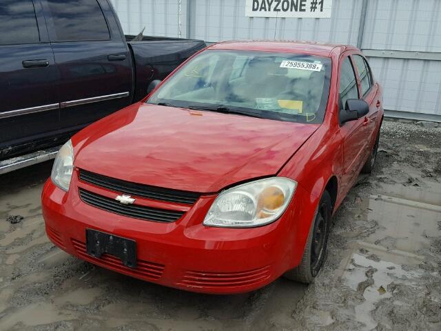 1G1AJ55F967736536 - 2006 CHEVROLET COBALT LS RED photo 2