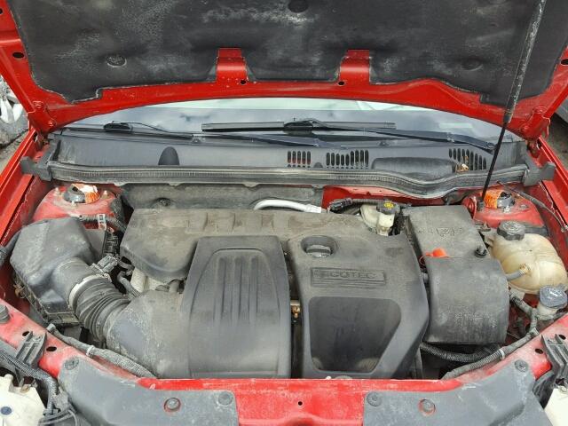 1G1AJ55F967736536 - 2006 CHEVROLET COBALT LS RED photo 7