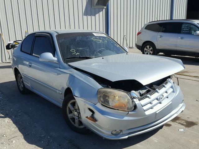 KMHCG35C75U352372 - 2005 HYUNDAI ACCENT GS SILVER photo 1