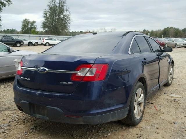 1FAHP2HW5BG186427 - 2011 FORD TAURUS SEL BLUE photo 4