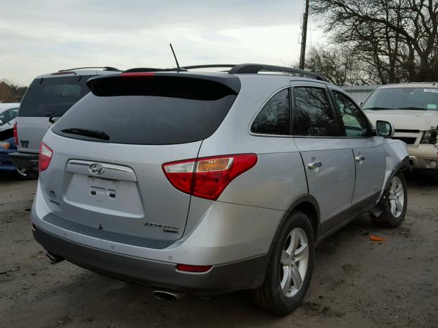 KM8NU13C37U019128 - 2007 HYUNDAI VERACRUZ G SILVER photo 4