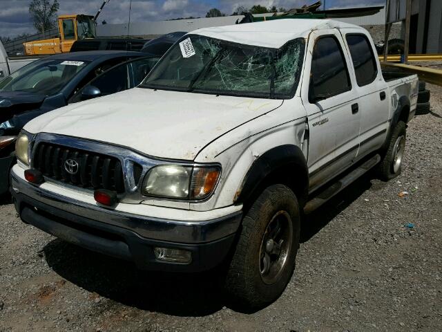 5TEHN72N61Z823779 - 2001 TOYOTA TACOMA DOU WHITE photo 2