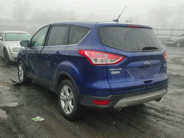 1FMCU9GX3FUC22232 - 2015 FORD ESCAPE SE BLUE photo 3