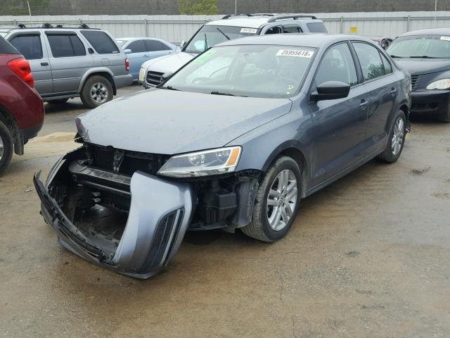 3VW2K7AJXFM350127 - 2015 VOLKSWAGEN JETTA BASE 银色 照片 2