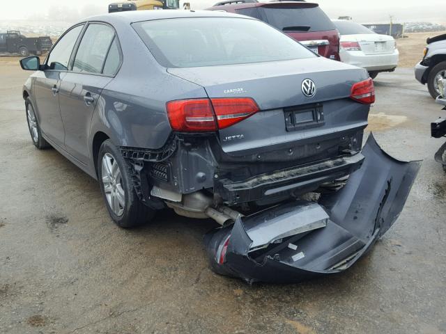 3VW2K7AJXFM350127 - 2015 VOLKSWAGEN JETTA BASE 银色 照片 3