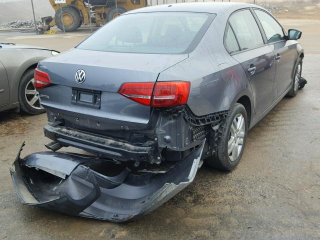 3VW2K7AJXFM350127 - 2015 VOLKSWAGEN JETTA BASE 银色 照片 4