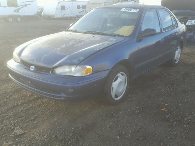 1Y1SK5281WZ405383 - 1998 CHEVROLET GEO PRIZM BLUE photo 2