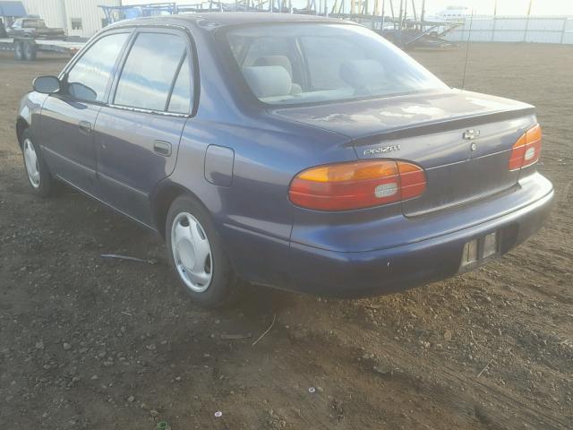 1Y1SK5281WZ405383 - 1998 CHEVROLET GEO PRIZM 蓝色 照片 3
