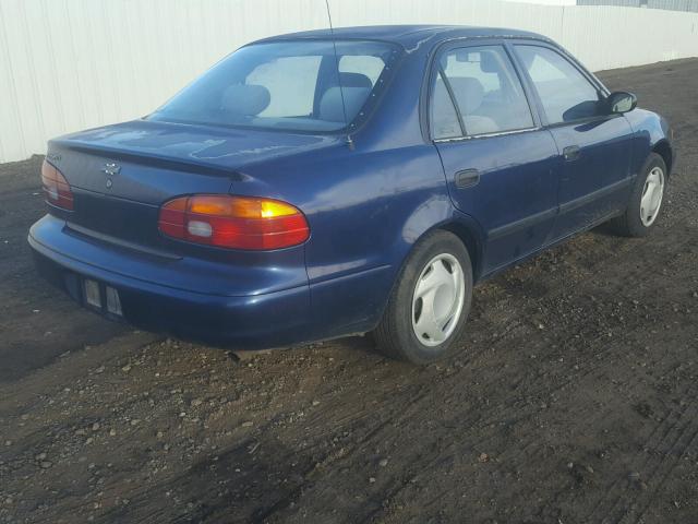 1Y1SK5281WZ405383 - 1998 CHEVROLET GEO PRIZM BLUE photo 4