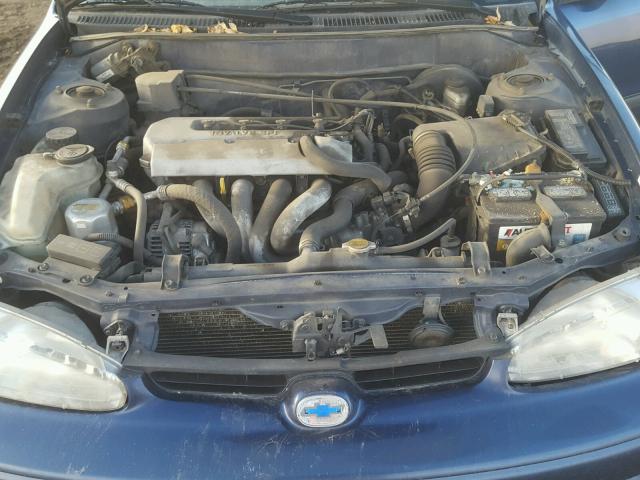 1Y1SK5281WZ405383 - 1998 CHEVROLET GEO PRIZM BLUE photo 7