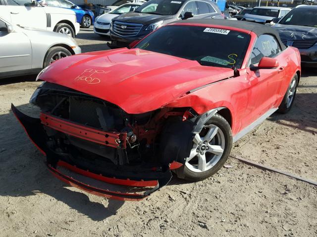 1FATP8EM7F5396917 - 2015 FORD MUSTANG ORANGE photo 2