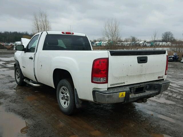 1GTEC14C29Z294503 - 2009 GMC SIERRA C15 WHITE photo 3