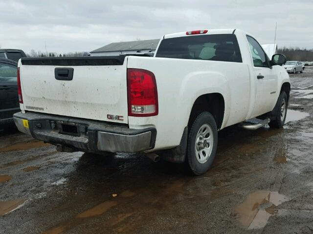 1GTEC14C29Z294503 - 2009 GMC SIERRA C15 WHITE photo 4