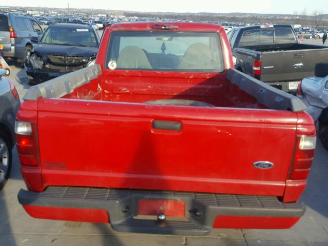 1FTYR10U71TA73058 - 2001 FORD RANGER RED photo 6