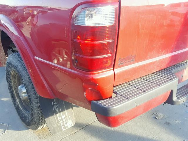 1FTYR10U71TA73058 - 2001 FORD RANGER RED photo 9