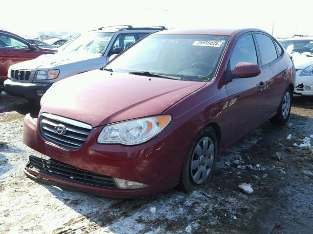 KMHDU46D57U048244 - 2007 HYUNDAI ELANTRA GL BURGUNDY photo 2