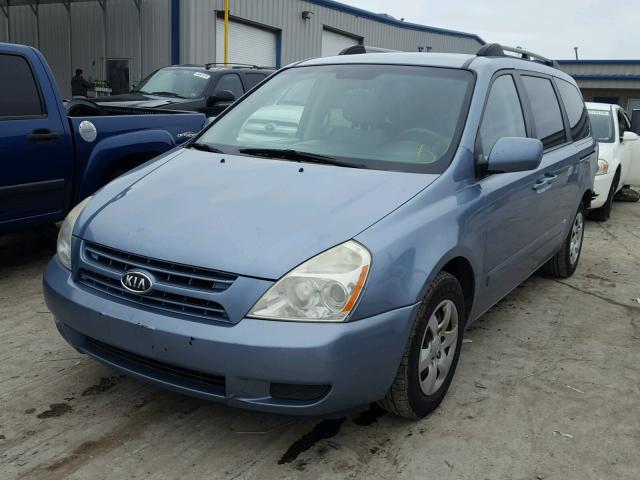 KNDMB233X96272322 - 2009 KIA SEDONA EX BLUE photo 2