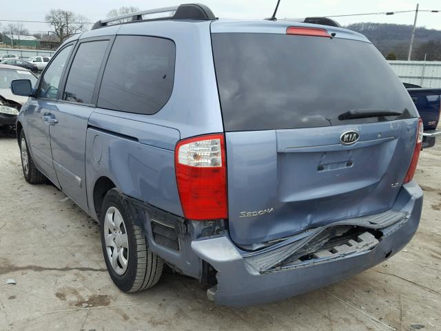 KNDMB233X96272322 - 2009 KIA SEDONA EX BLUE photo 9