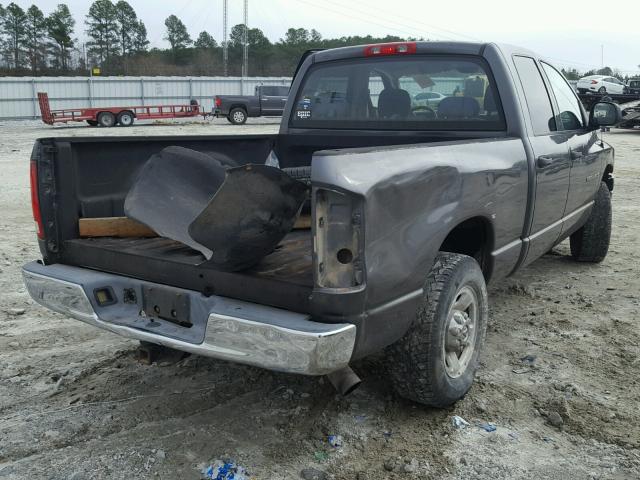 3D7KA28C54G250695 - 2004 DODGE RAM 2500 S GRAY photo 4