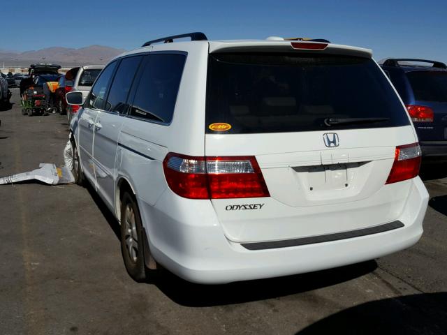 5FNRL38716B014047 - 2006 HONDA ODYSSEY EX WHITE photo 3