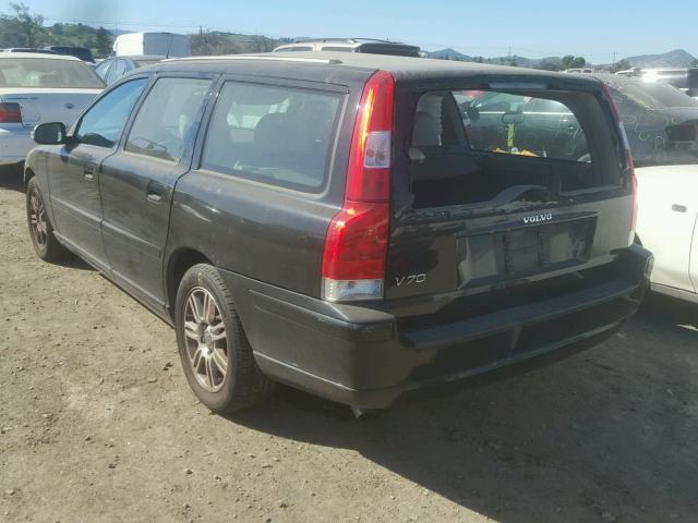 YV1SW612872652738 - 2007 VOLVO V70 BLACK photo 3