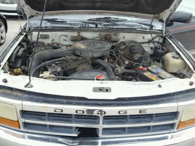 1B7FL26X5MS332348 - 1991 DODGE DAKOTA BLACK photo 7