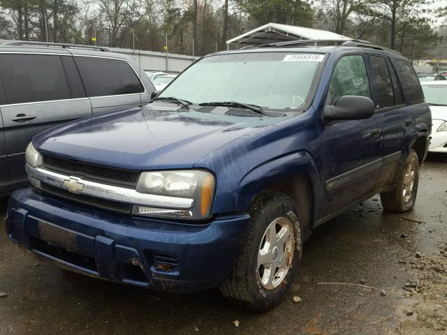 1GNDS13S432381348 - 2003 CHEVROLET TRAILBLAZE BLUE photo 2