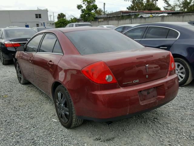 1G2ZG57B784187883 - 2008 PONTIAC G6 BASE RED photo 3