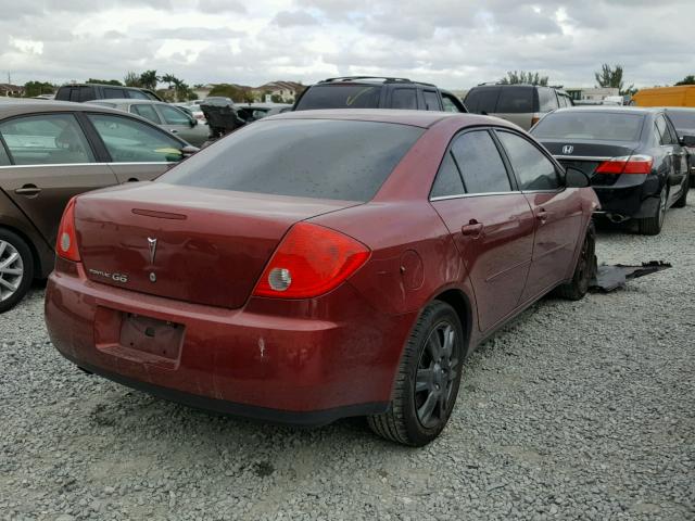 1G2ZG57B784187883 - 2008 PONTIAC G6 BASE RED photo 4