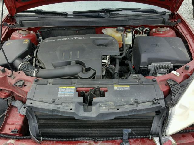 1G2ZG57B784187883 - 2008 PONTIAC G6 BASE RED photo 7